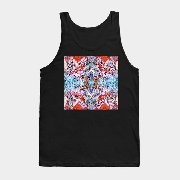 Fluid painting magic of love kaleidoscope Tank Top by nobelbunt